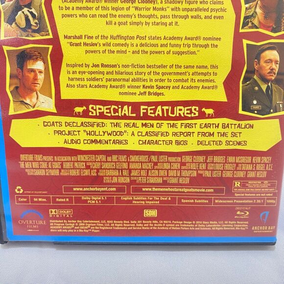 The Men Who Stare At Goats Blu Ray Rated R With Tall Case George Clooney - Picture 6 of 9